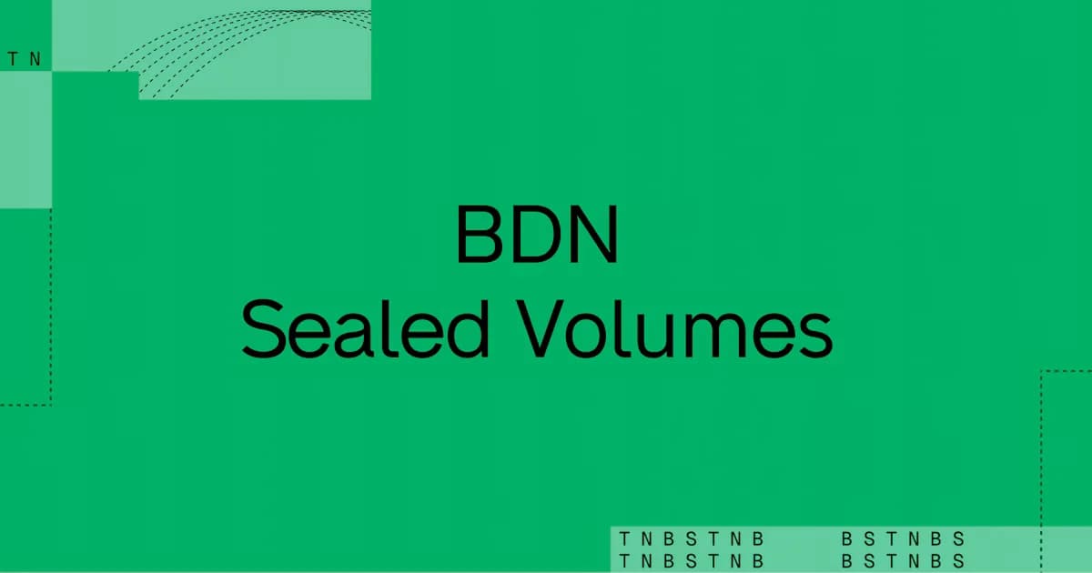 BDN Sealed Volumes: publish once, mount anywhere