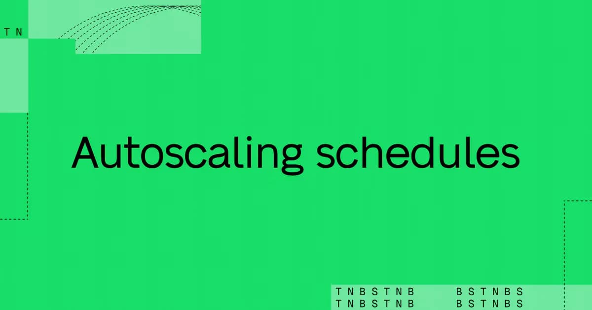 Autoscaling schedules: reduce cold-start delays for predictable traffic