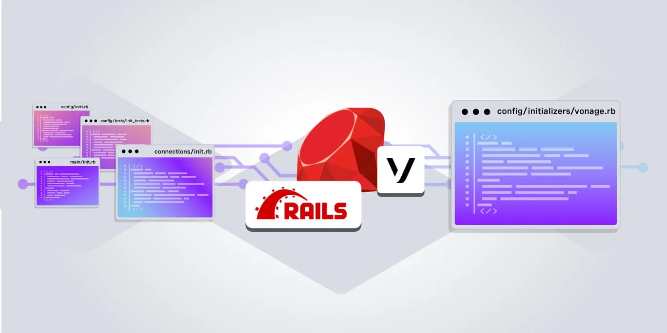 Настройка инициализатора Vonage для Rails с помощью vonage-rails