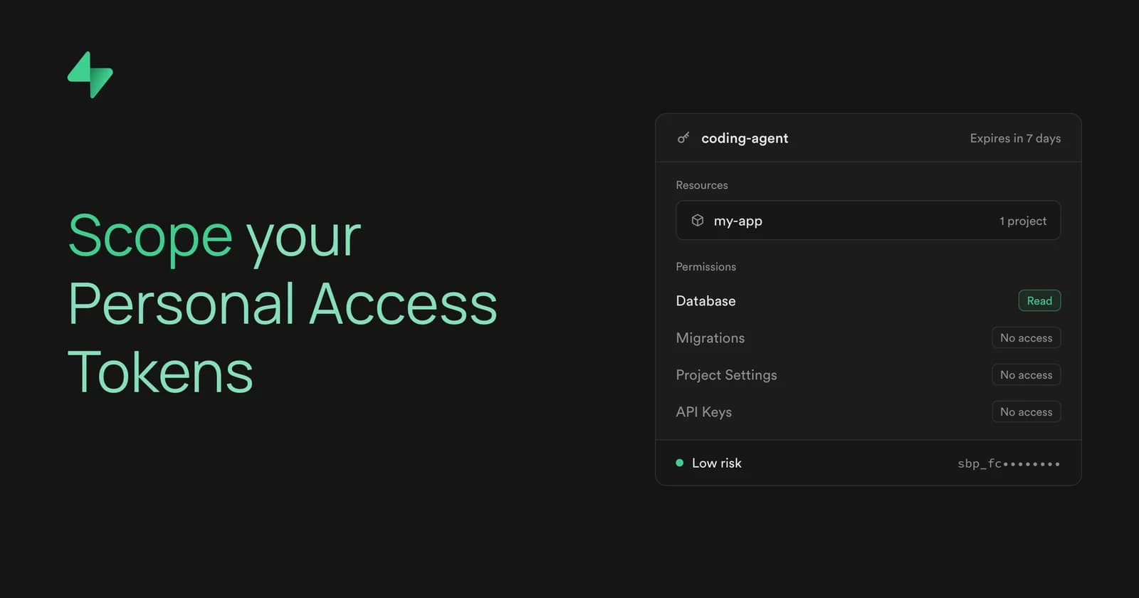 Scope your Personal Access Tokens