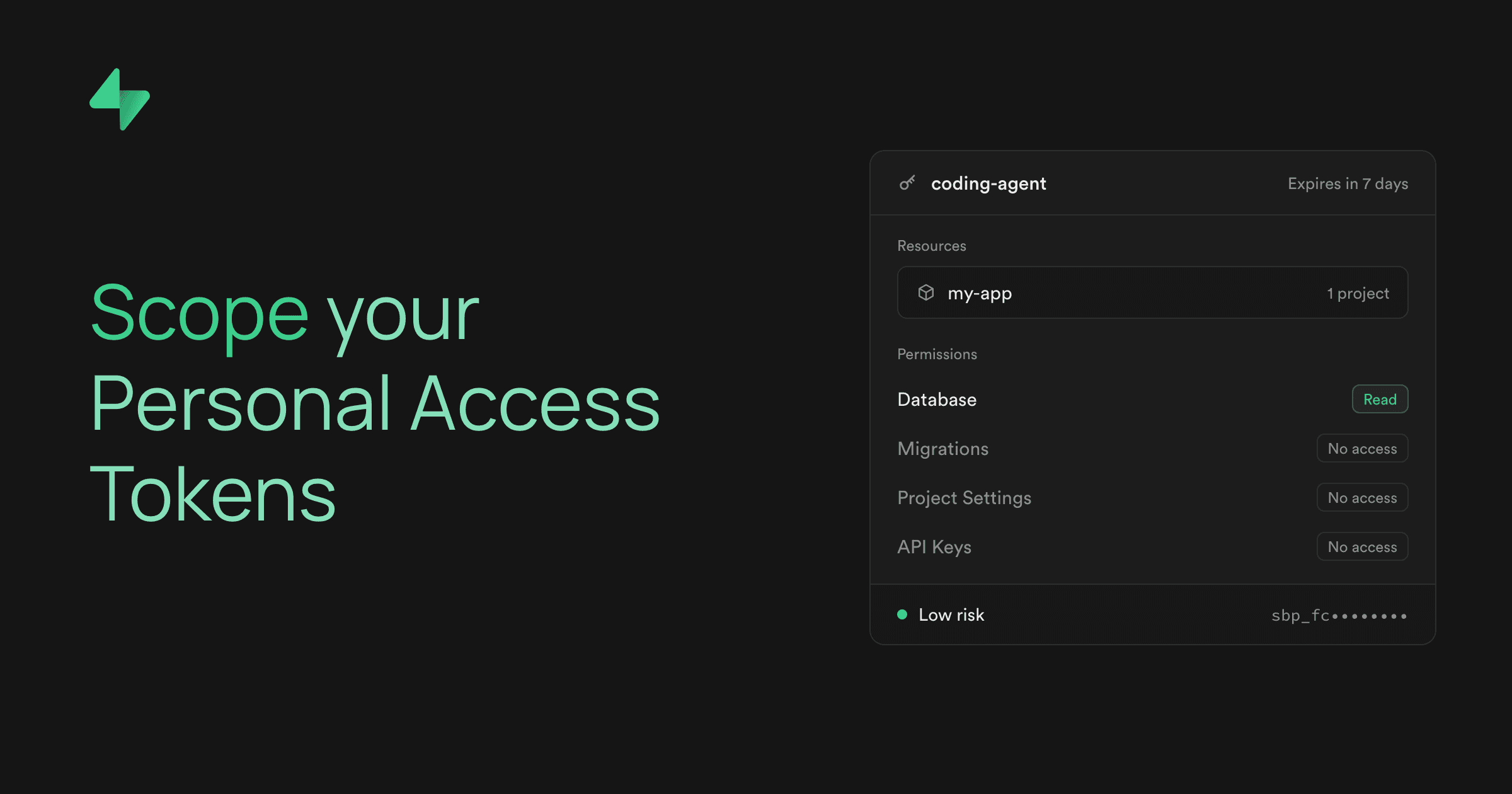 Scope your Personal Access Tokens