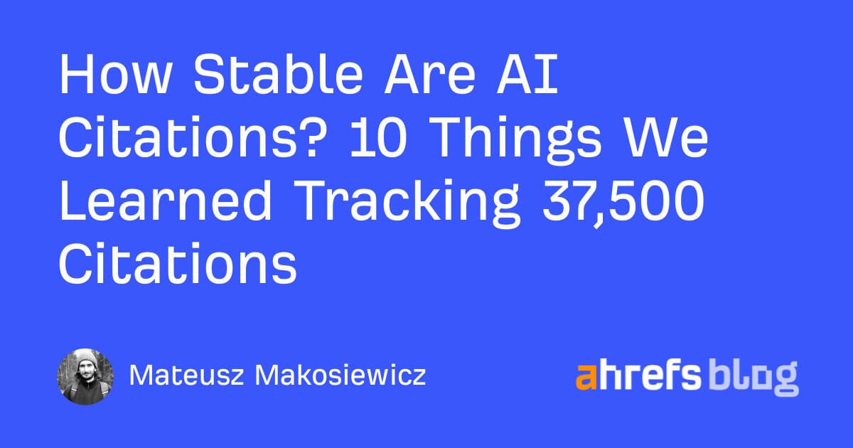 How Stable Are AI Citations? 10 Things We Learned Tracking 37,500 Citations