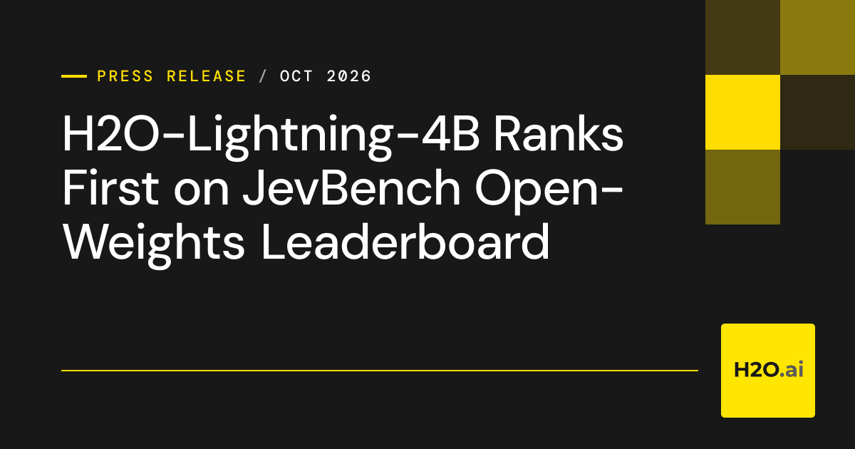 H2O-Lightning-4B Ranks First on JevBench Open-Weights Leaderboard