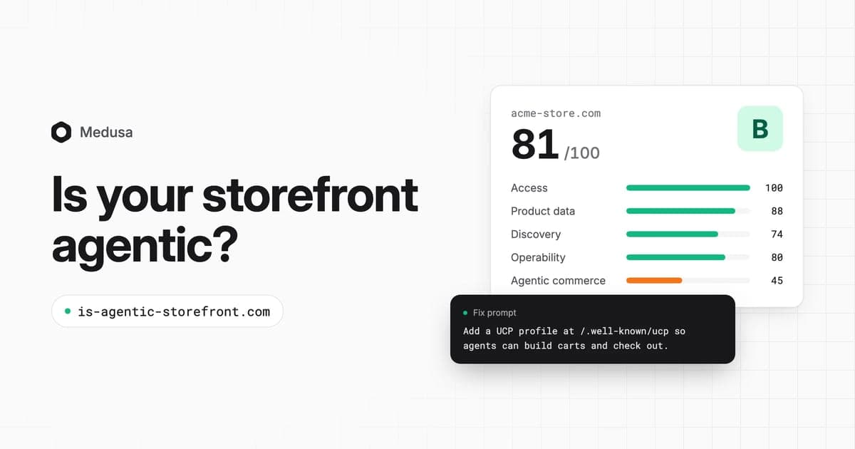 Is Agentic Storefront: Check How Agent-Friendly your Ecommerce Storefront is