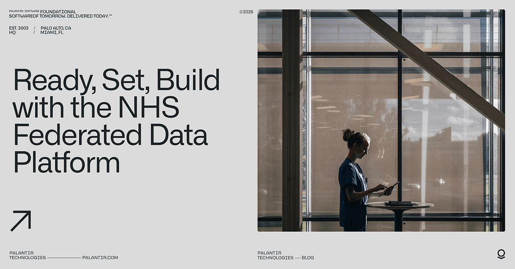 Ready, Set, Build with the NHS Federated Data Platform