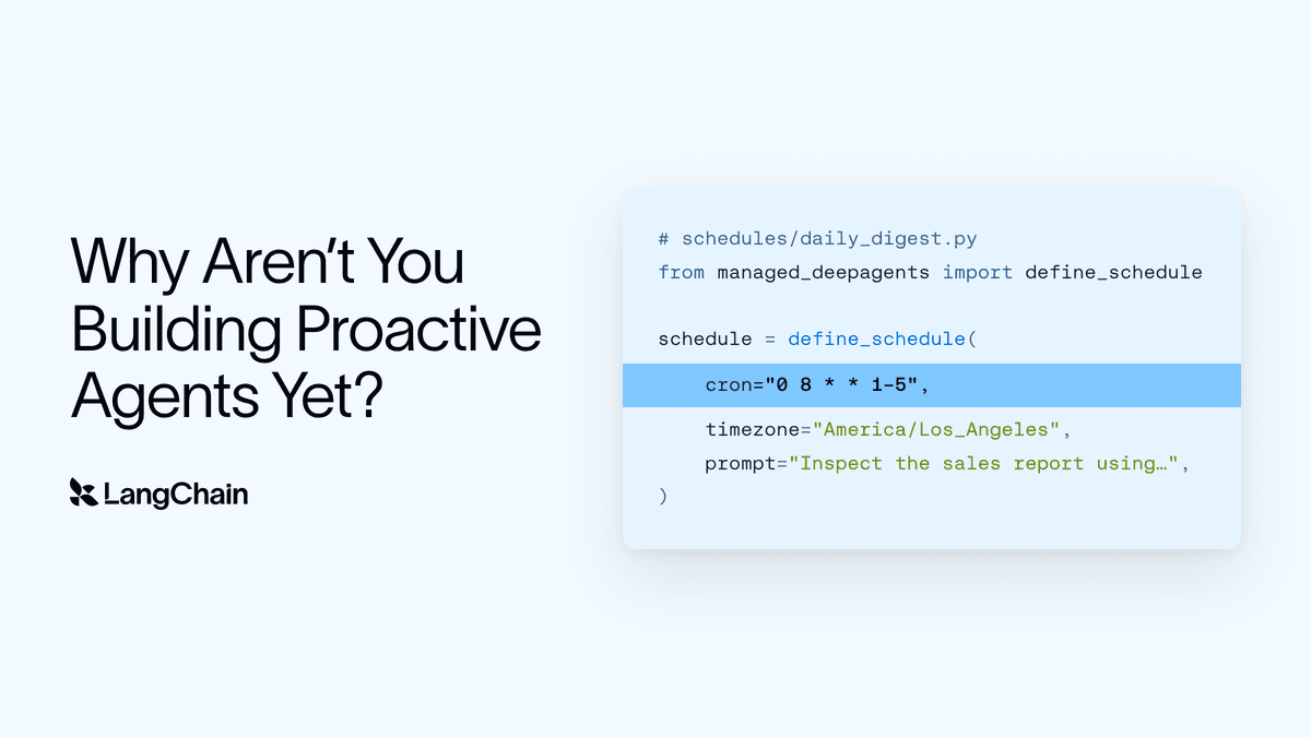 How to Build Proactive, Always-On Agents with the Schedules SDK in Managed Deep Agents
