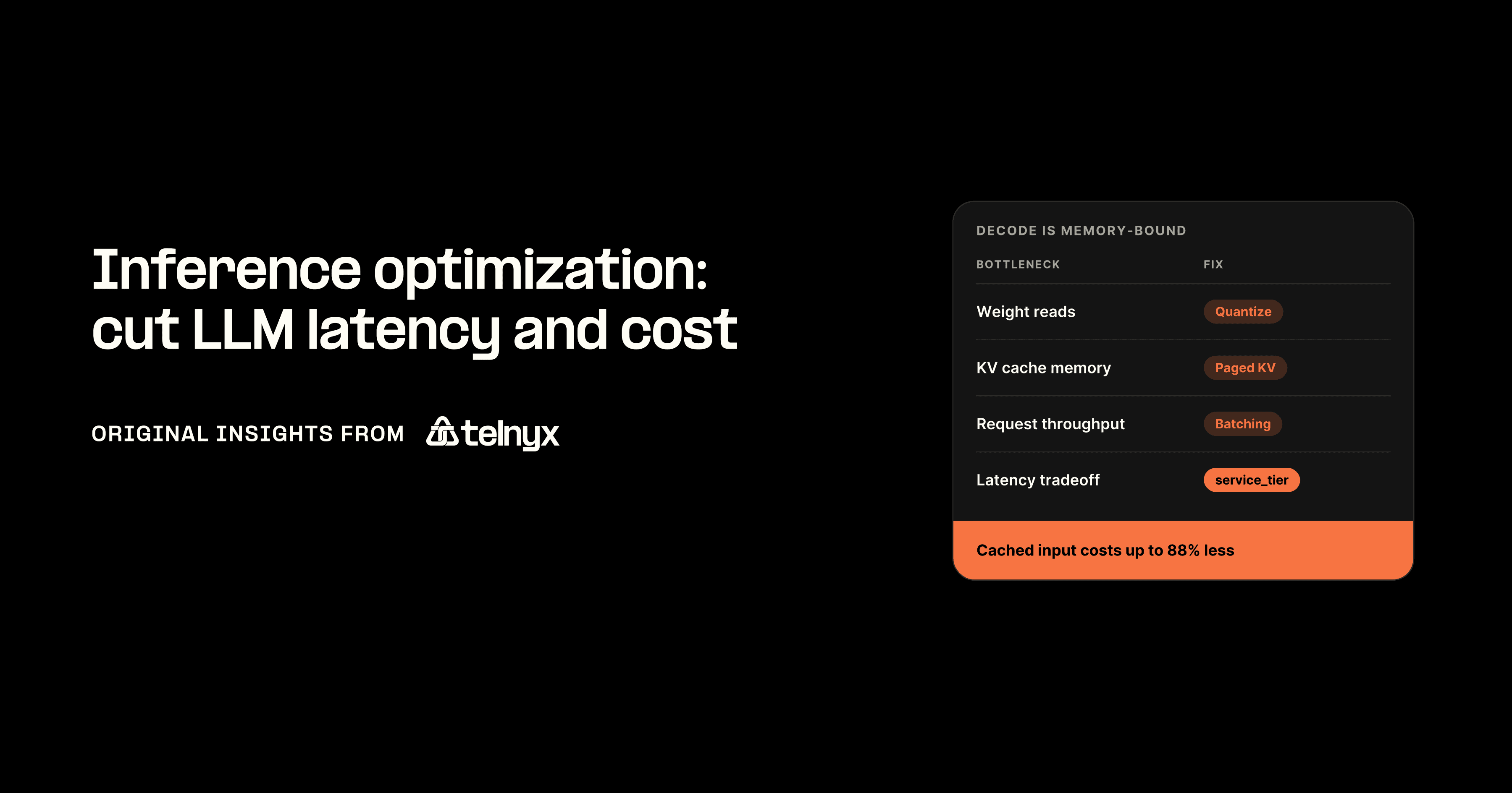 Inference optimization: cut LLM latency and cost