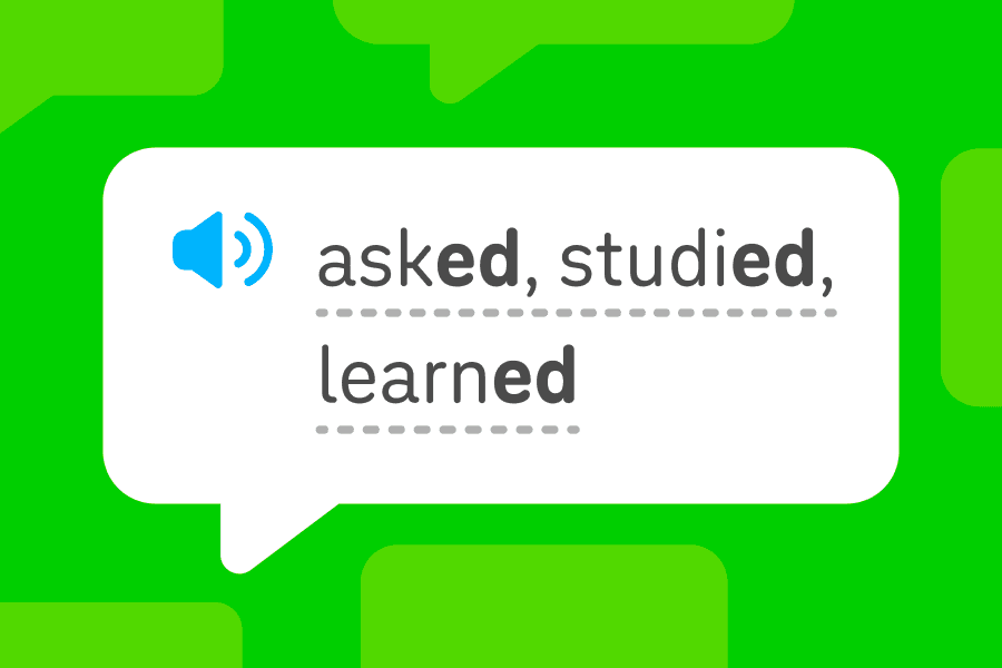 How to form simple past verbs in English and when to use them