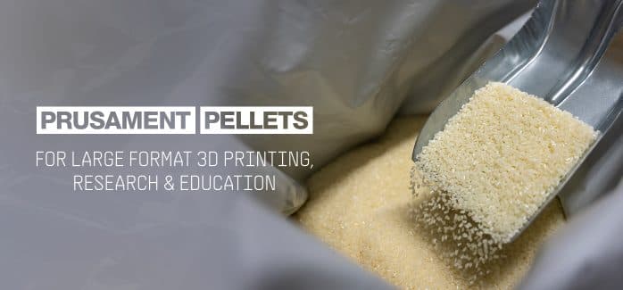 Prusament Pellets: Raw material batches for large-format 3D printing or small-scale polymer research & development